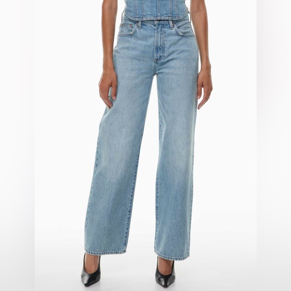 Aritzia Denim - Aritzia Farrah Hi-Rise Wide Jean size 23 / length 28L